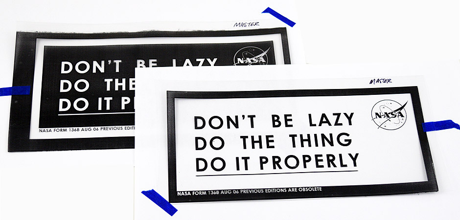 Don't be lazy. Do the thing. Do it properly artwork masks for photopolymer